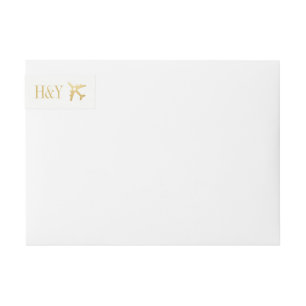 Aeroplane Travel Theme Address Wrap Around Label