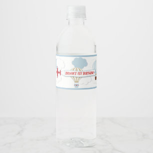 Aeroplane/ Up Up And Away Water Label