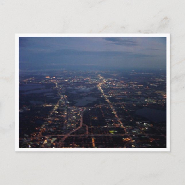 Aeroplane View Postcard (Front)