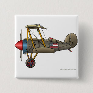 Aeroplane Vintage Biplane Pins