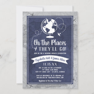 Aeroplane Wedding Shower Invitation
