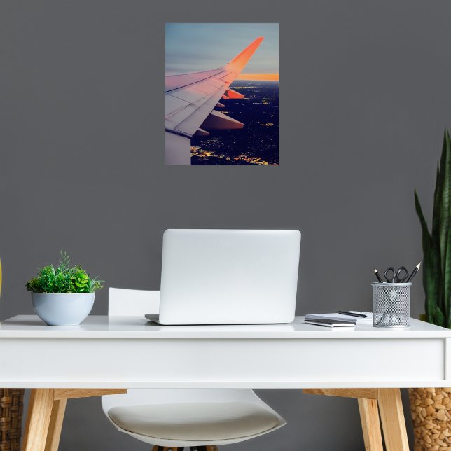 Aeroplane window Sunrise horizon Aviation  Photo Print (Creator Uploaded)