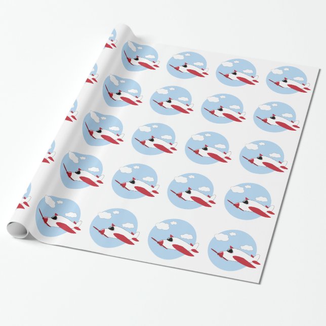 Aeroplane Wrapping Paper (Unrolled)