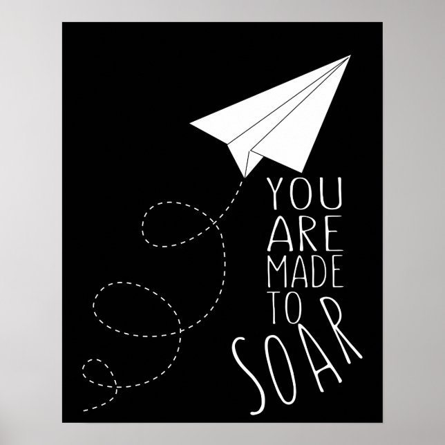 aeroplane you made my heart soar inspirational poster (Front)