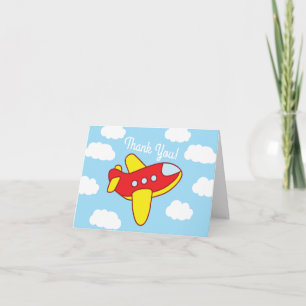 Aeroplanes and Jets Cute 1st Birthday Party Card