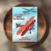 Aeroplanes Child Birthday