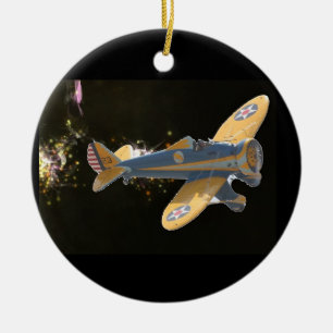 aeroplanes christmas ornament