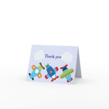 Aeroplanes Cute Note Cards