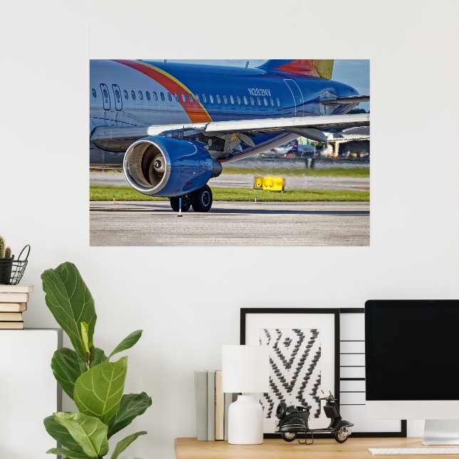 Aeroplane's engine and fumes poster (Home Office)