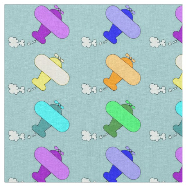 Aeroplanes Fabric (Close Up)