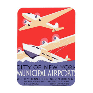 Aeroplanes Flying Vintage Propeller Planes Magnet