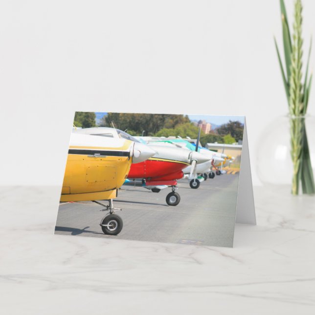 Aeroplanes greeting card (Front)