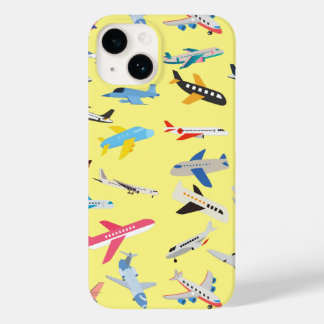 Aeroplanes in Yellow Case-Mate iPhone 14 Case