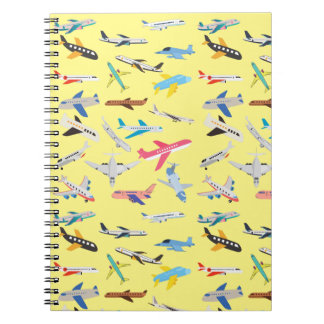 Aeroplanes in Yellow Notebook