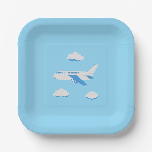 Aeroplanes Party Collection! Paper Plate (Front)