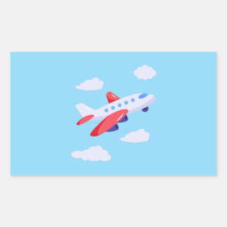 Aeroplanes Party Collection! Rectangular Sticker
