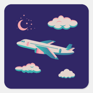 Aeroplanes Party Collection! Square Sticker