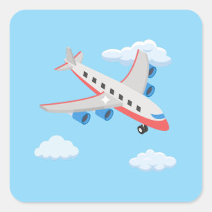 Aeroplanes Party Collection! Square Sticker