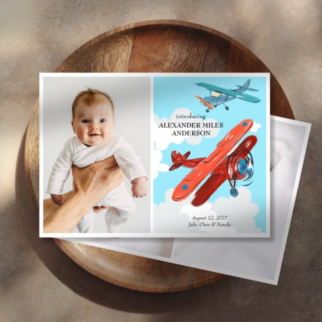Aeroplanes Photos New Baby Announcement (Creator Uploaded)