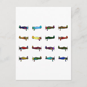 aeroplanes postcard