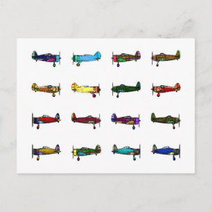 aeroplanes postcard