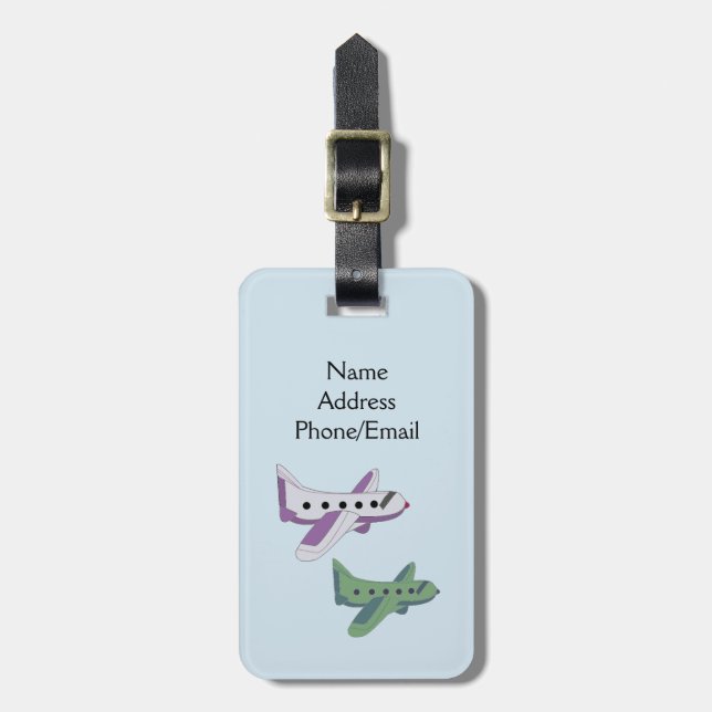 Aeroplanes That's How I Fly Luggage Tag (Front Vertical)