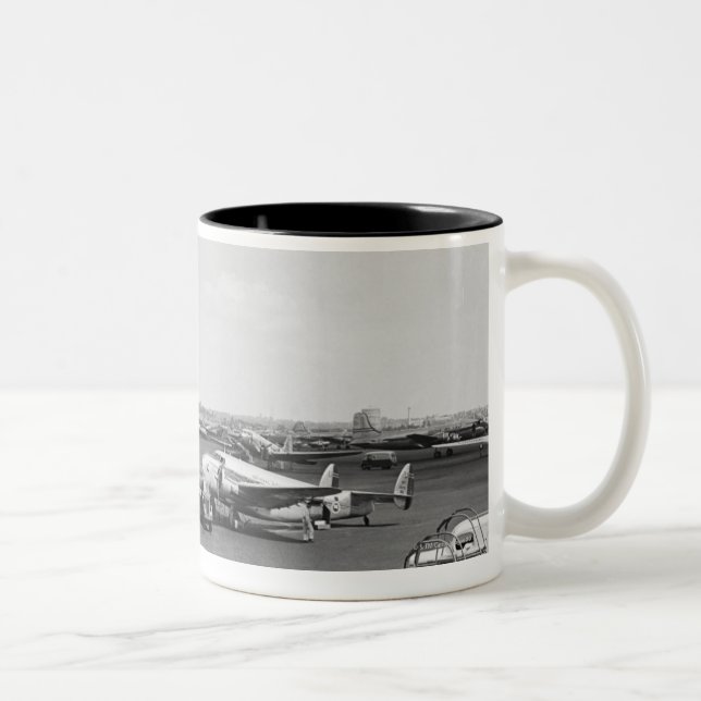 Aeroplanes Two-Tone Coffee Mug (Right)