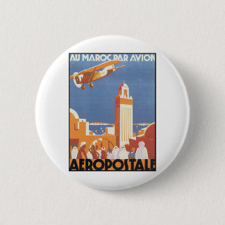 Aeropostale Au Maroc Par Avion 6 Cm Round Badge