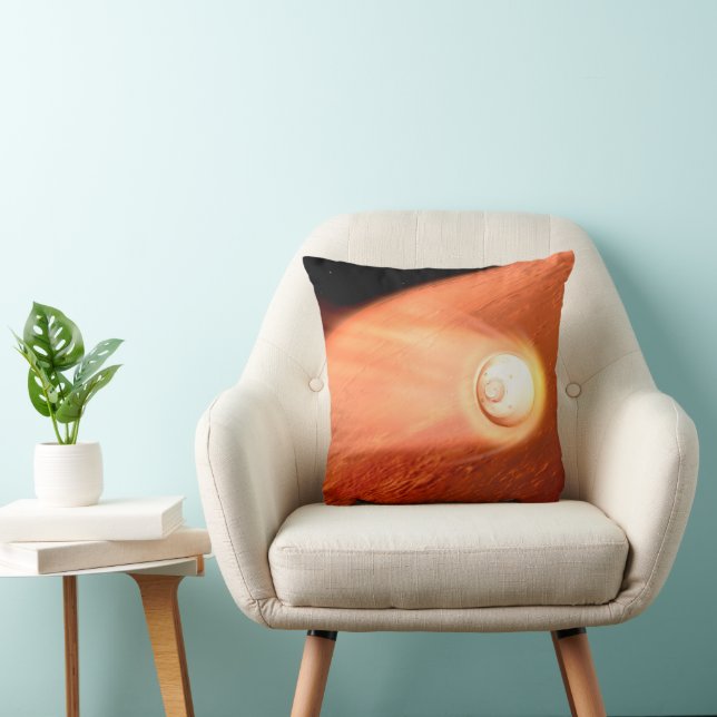 Aeroshell With Perseverance Rover Descent To Mars Cushion (Chair)