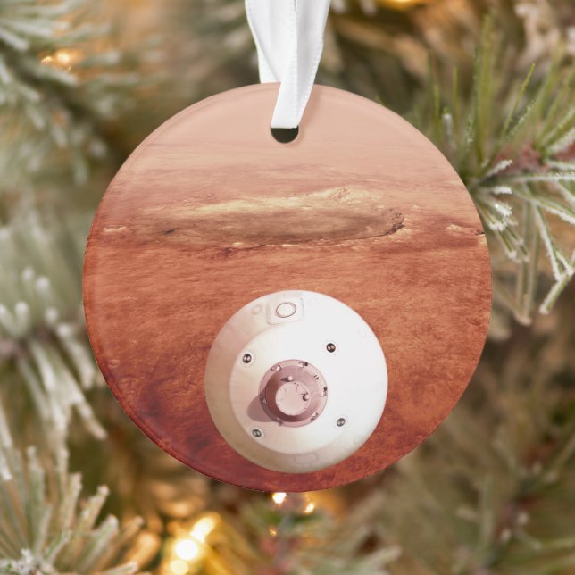 Aeroshell With Perseverance Rover Descent To Mars Ornament (Tree)