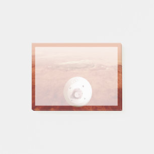 Aeroshell With Perseverance Rover Descent To Mars Post-it Notes