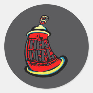 Aerosol New Skateboard Design  Classic Round Sticker