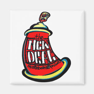 Aerosol New Skateboard Design  Magnet