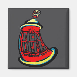 Aerosol New Skateboard Design Magnet