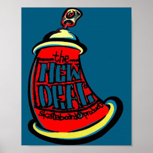 Aerosol New Skateboard Design  Poster