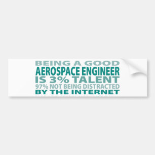 Aerospace Engineer 3% Talent Bumper Sticker