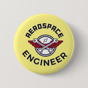 Aerospace Engineer 6 Cm Round Badge