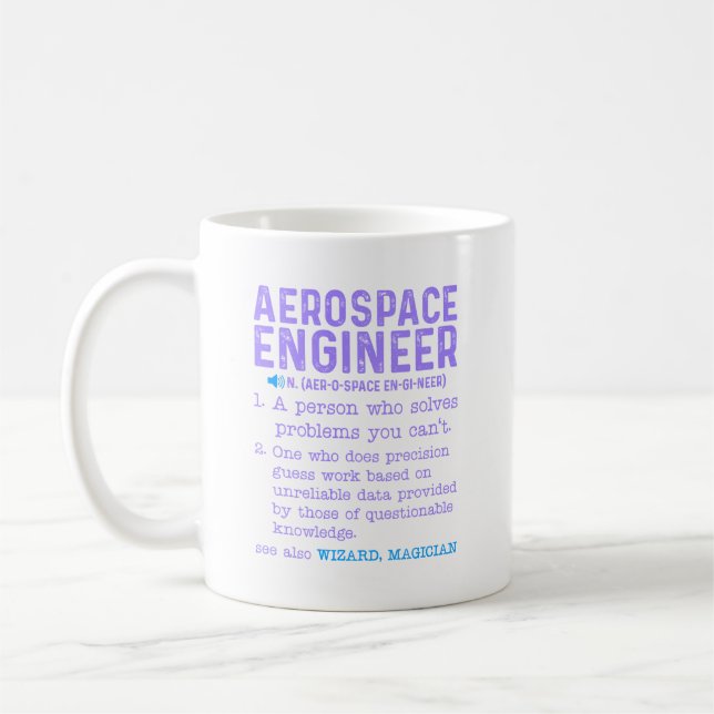 Aerospace Engineer Coffee Mug (Left)