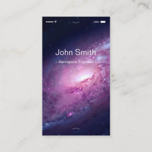 Aerospace Engineer - Customisable Flat UI Style Business Card