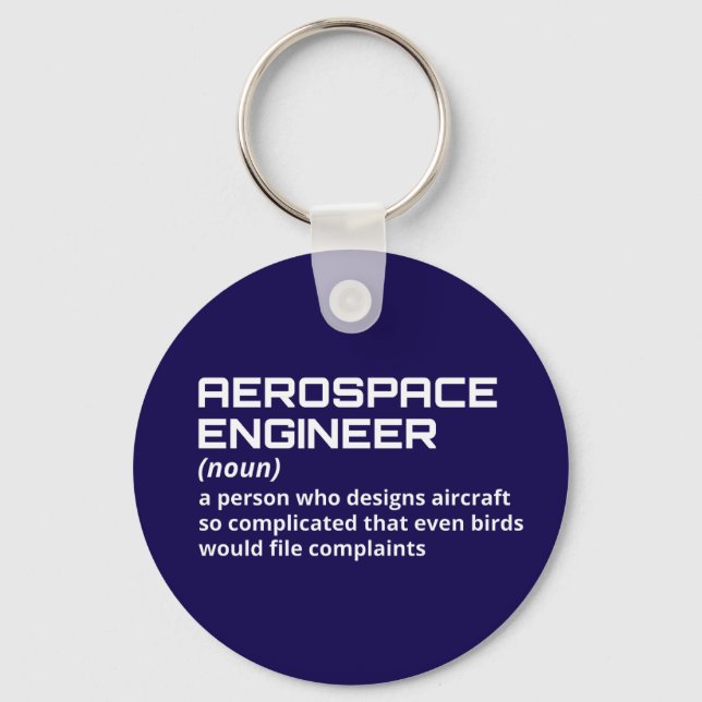 Aerospace Engineer - Funny Definition W-2 Key Ring (Front)