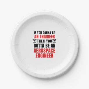 AEROSPACE ENGINEER PAPER PLATE