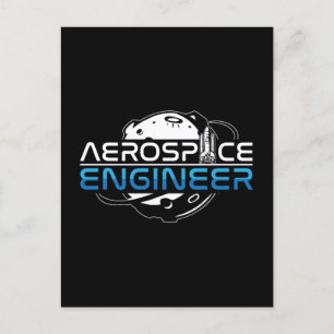 Aerospace Engineer Rocket Space Engineering Holiday Postcard