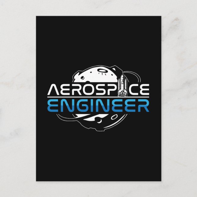 Aerospace Engineer Rocket Space Engineering Holiday Postcard (Front)