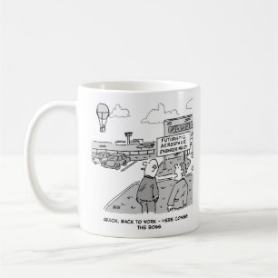 Aerospace Industry Boss Travels by Hot Air Balloon Coffee Mug