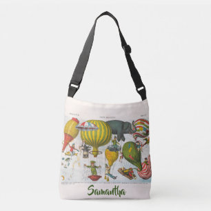 Aerostatic magazine (1878) by Augusto Grossi Name  Crossbody Bag