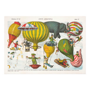 Aerostatic magazine (1878) by Augusto Grossi Photo Print