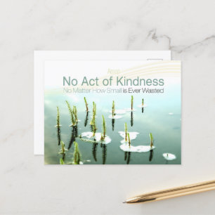 Aesop Inspirational Quote "Kindness" Postcard