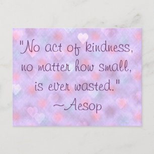 Aesop Kindness Quote Postcard
