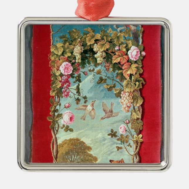 Aesop's fable The Fox and the Grapes Metal Tree Decoration (Front)