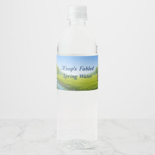 Aesop's Fabled Spring Water Bottle Label